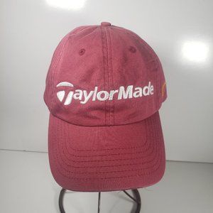 Taylor Made R7 Maroon Embroidered Strap Back Adjustable Dad Style Hat Cap